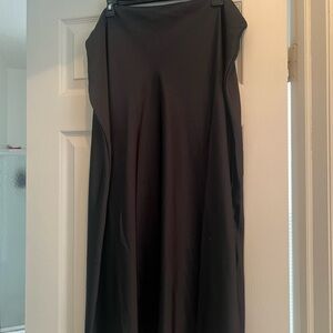 Old Navy Black Midi A-Line Skirt for Work